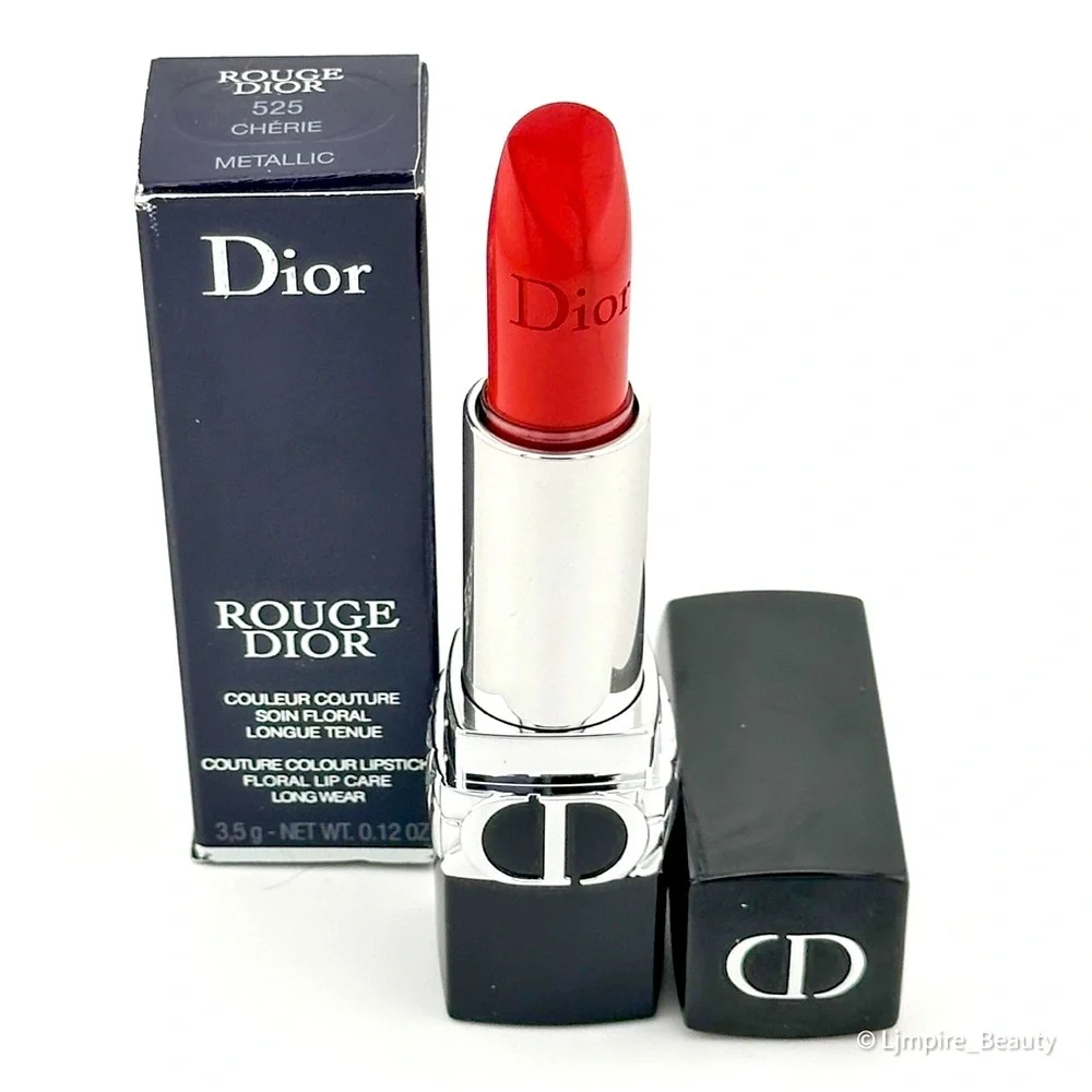 Cherie 🆕 DIOR Rouge Dior Refillable Lipstick in Color:525 (radiant rosewood) NIB